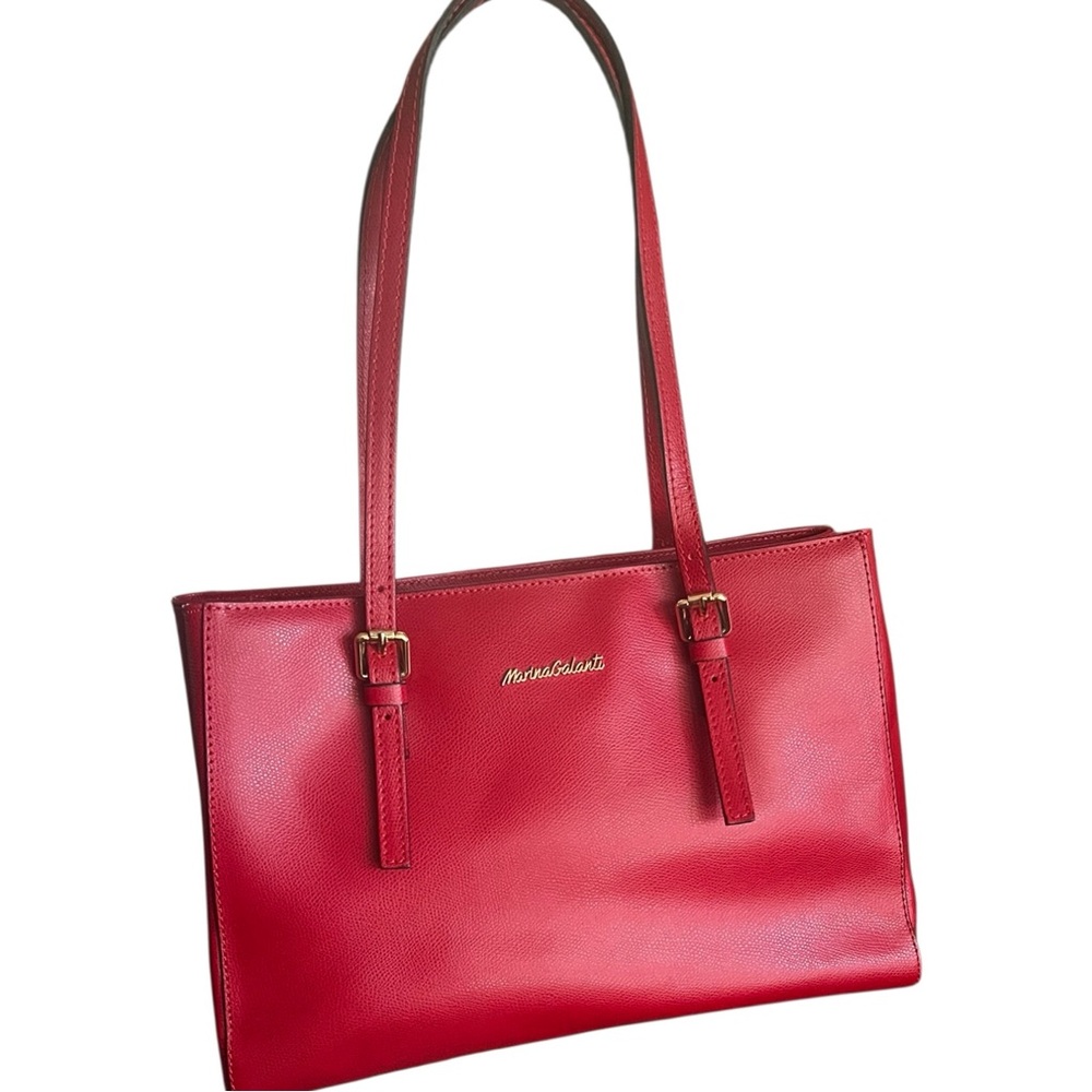Marina Galanti Made in Italy Leather dark red Shoulder Handbag.
